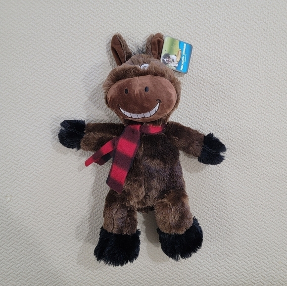NEW Holiday Horse Retriever Squeaky Toy Plush Dog Toy - Picture 4 of 15